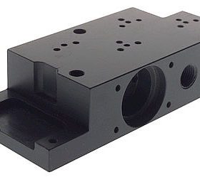 cnc milled plastic block