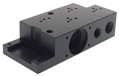 cnc milled plastic block