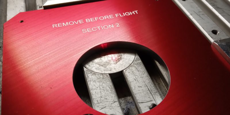 aluminium machining anodised laser marking